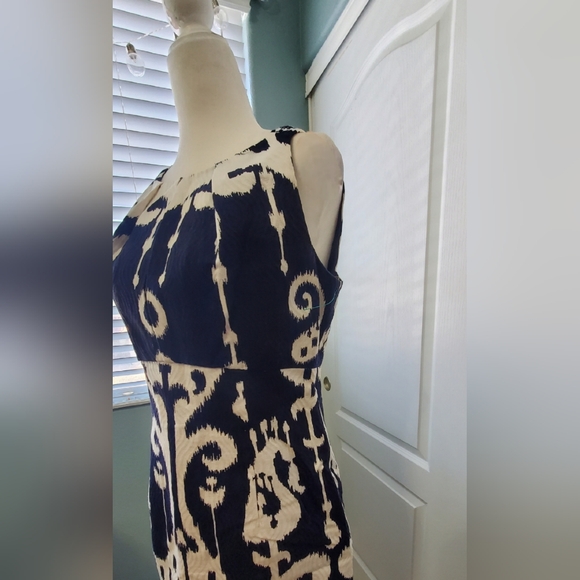 Taylor Navy and White Mini Dress - Picture 3 of 7